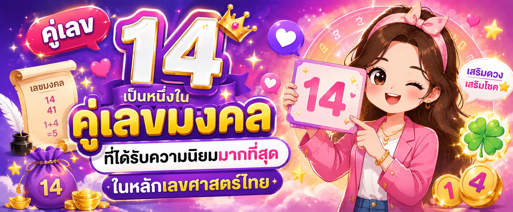 คู่เลข 14 คืออะไร? ทำไมหลายคนเชื่อว่าเป็นเลขมงคลด้านการเงิน